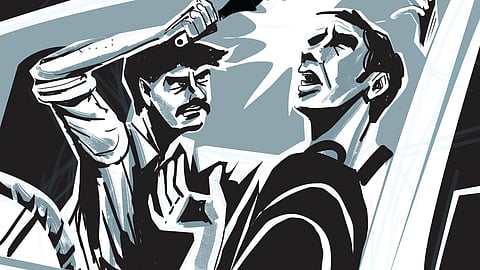 Enraged over his behaviour, people started beating him.