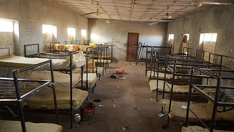 The dormitories where gunmen kidnapped school children is seen in Kebbi, Nigeria, Monday, Nov. 17, 2025.
