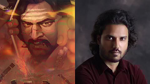A poster for Baahubali - The Eternal War (L) and Ishan Shukla (R)