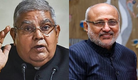 Jagdeep Dhankar and C P Radhakrishnan