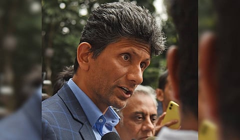 Former cricketer Venkatesh Prasad addresses the media.