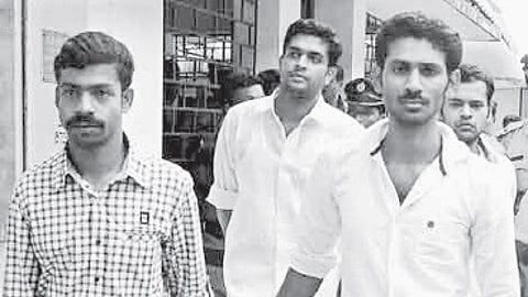 Some of the accused during trial