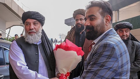 Taliban regime’s Minister of Industry and Commerce, Alhaj Nooruddin Azizi was received by ITPO Managing Director Neeraj Kharwal, who briefed him on the fair’s facilities and on opportunities for deeper Afghan participation in future exhibitions.
