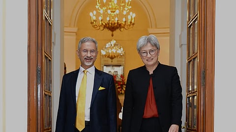 External Affairs Minister S Jaishankar with Foreign Minister of Australia Penny Wong.