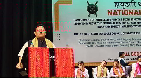 A national seminar, organised by All Bodo Students’ Union (ABSU) in New Delhi, placed a united appeal before the Centre for the Sixth Schedule reforms. (Photo | Special arrangement)