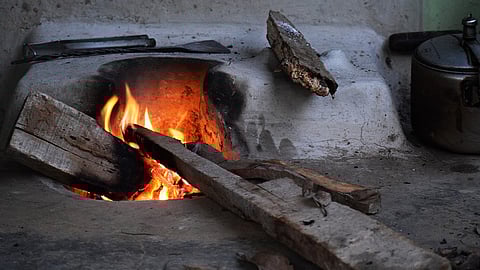 Chulha, a traditional wood-fire stove.