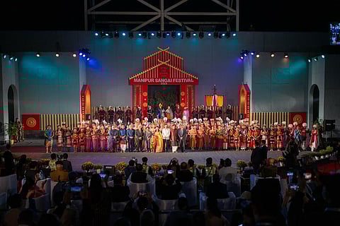 The inaugural ceremony of Manipur Sangai Festival 2025.