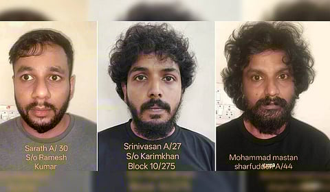 Three men, including a London-educated MBA graduate, were arrested by the Anti-Narcotics Intelligence Unit (ANIU) and the Thirumangalam police on Thursday in a drug case.