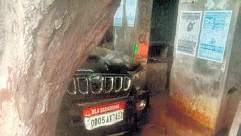 The vehicle of Saraskana MLA involved in the mishap on Sunday | Express