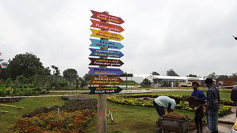 The Semmozhi Park is a long-envisioned project of DMK that dates back to the 2010 World Classical Tamil Conference.