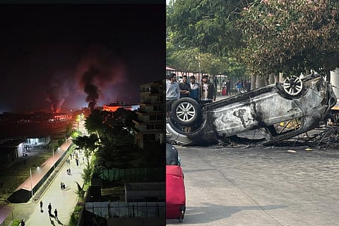 Senior police officials confirmed that a heavy force remains deployed in and around the campus as students leave, ensuring safety and monitoring the situation.