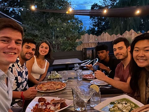 Siddarth at a Thanksgiving celebration in New York in 2021