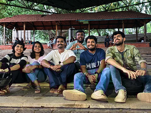 Ananthapadmanabhan V (in white) of The Ark collective