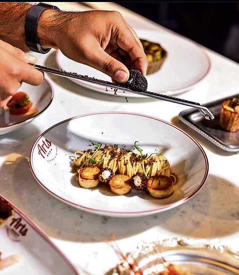 Pasta with French black truffle shavings