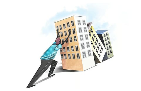 Since the GBA has not issued e-khatas to the developers, the registrations are in a limbo.