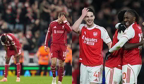 Liverpool have lost nine of their past 12 matches in all competitions and Arsenal is top of the Premier League and in pole position in the Champions League.