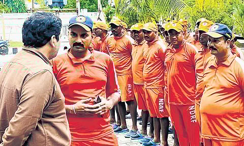 A 60-member NDRF team reached Puducherry on Friday