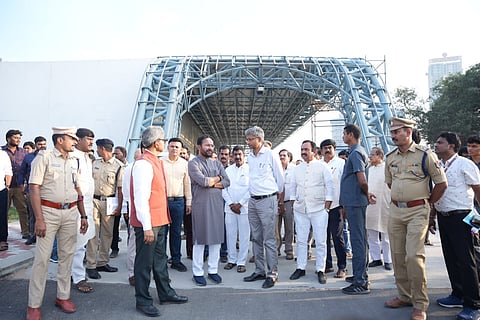 Kishan Reddy inspects Phase-1 upgrades including modern buildings, lifts, escalators and better amenities; works on west side expected to finish by February 2026.