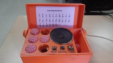 Mohammed Khwaja Muinuddin Chisti, Assistant Professor in the Department of EECE from GITAM Deemed to be University, has developed an embedded Braille Learning Assistant Embedded Kit (LAEK).