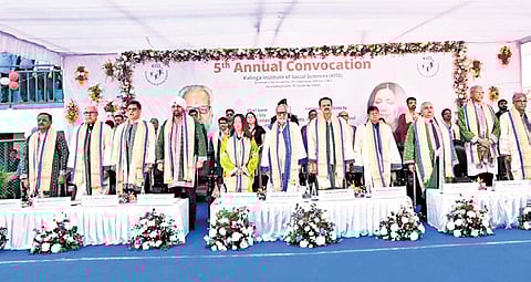 Guests at the annual convocation of KISS University on Monday | Express