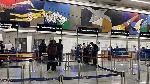 A view of the Indira Gandhi International Airport in New Delhi.