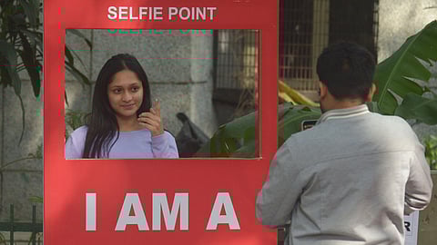 Moments during MCD By Election at Shalimar Bagh, New Delhi, on Sunday 30.11.2025.