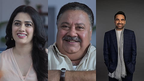 (from left) Girija Oak Godbole, Manoj Pahwa and Pankaj Tripathi