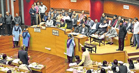 MCD House meeting chaired by Mayor Raja Iqbal Singh on Tuesday.