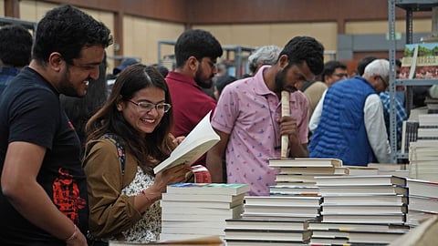 Visitors at the previous edition of Bangalore Literature Festival peruse books on sale