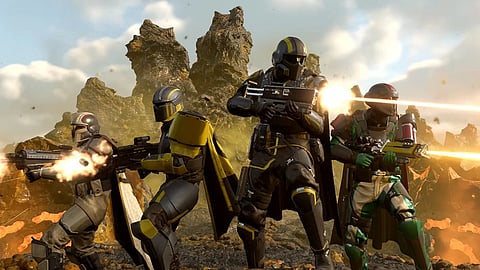 A still from Helldivers game