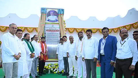 Chief Minister A Revanth Reddy inaugurates Dr.Manmohan Singh Earth Science University of Telangana at Kothagudem on Tuesday.
