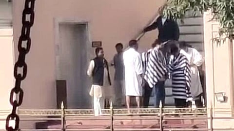 Sunny Deol, Bobby Deol and other family members at a private ghat in Shravan Nath Nagar, Haridwar.