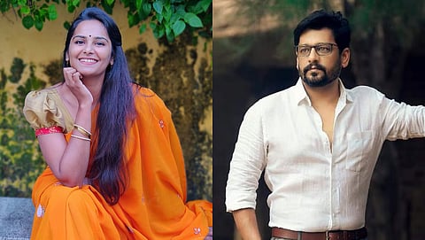 Lakshmi Priyaa Chandramouli (L) and Vidharth (R)