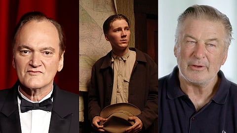 Filmmaker Quentin Tarantino, Actor Paul Dano and Actor Alec Baldwin. (L-R)
