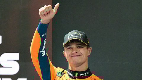 Norris has a 12-point lead on Verstappen ahead of the finale and a 16-point advantage on team-mate Piastri, and needs to finish on the podium to prevail.