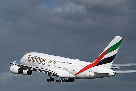 Image of an Emirates airplane used for representational purposes