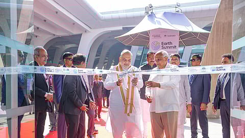 Amit Shah inaugurated the EARTH Summit 2025 on Friday in Gujarat.