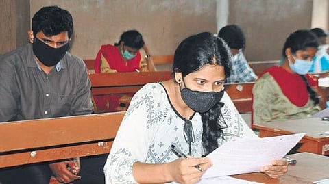 Representational Image of students writing an exam.
