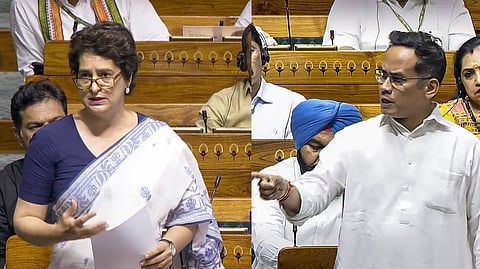 Congress party general secretary Priyanka Gandhi Vadra, Congress deputy leader Gaurav Gogoi.