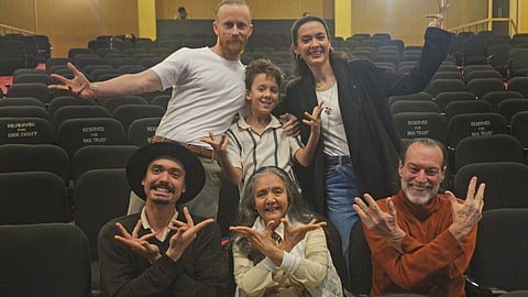 Daksha Sheth (centre, bottom row) and family
