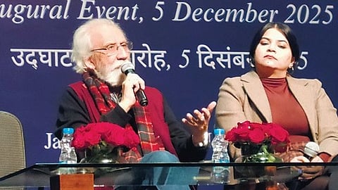 Historians S Irfan Habib and Ruchika Sharma during the event
