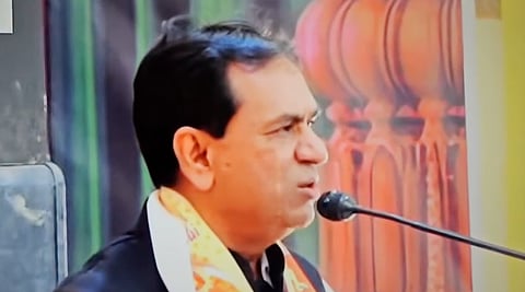 BJP MLA Prakash Varmora in the viral video.