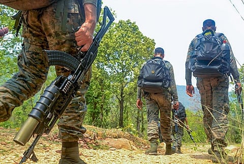 Security personnel on an anti-Maoist operation.
