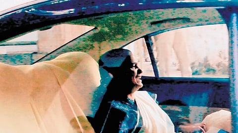 District and session judge Honey M Varghese arrives at the court