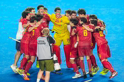 Spain team will play the final against Germany