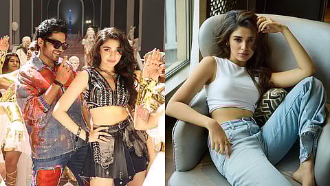 A still from Vaa Vaathiyaar (L) and Krithi Shetty (R)