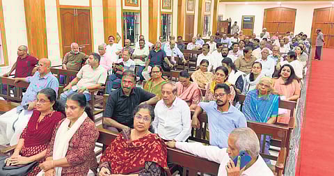 Parishioners occupying the St Mary’s Cathedral Basilica on Wednesday