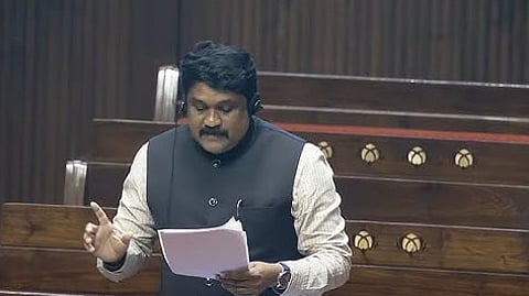CPI-M leader A A Rahim in Rajya Sabha.