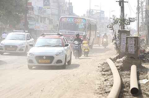 Numerous motorists have raised concerns over the poor condition of the Trichy Road stretch from Singanallur to Ondipudur. The Coimbatore City Municipal Corporation (CCMC), which had carried out the UGD project works for the left-out areas in Ondipudur, is yet to restore the NH Road, which is affecting thousands of motorists now.