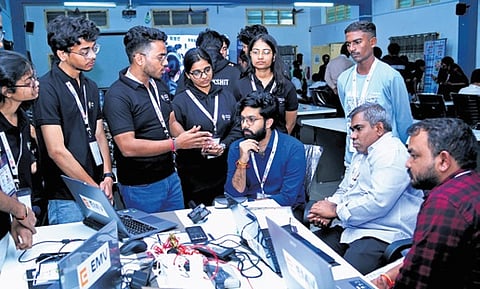 Selected as one of 60 nodal centres nationwide, QISCET welcomed 126 students from 18 teams representing 12 States.